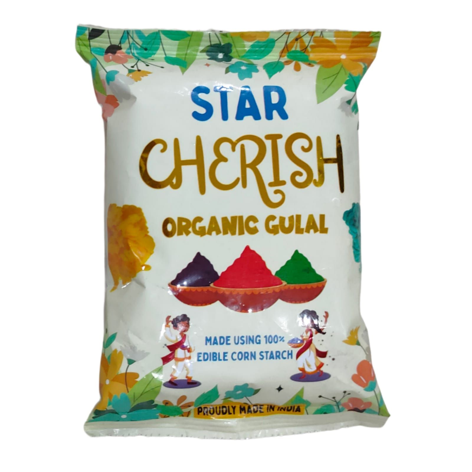Star - CHERISH Organic Gulal (80gm) (5 Piece pack)