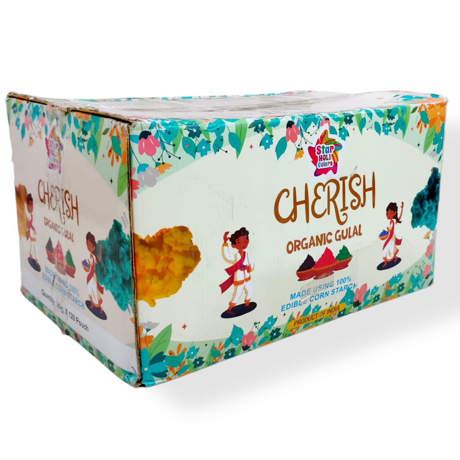 Star - CHERISH Organic Gulal (80gm) (5 Piece pack)