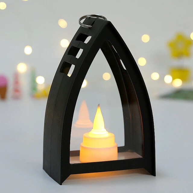 Triangle Shaped LED Lantern Height: 16CM
