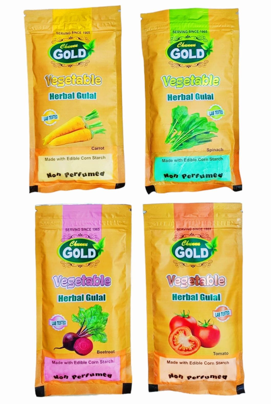 Chunnu Gold Vegitable Herbal Gulal Gift Pack (1 Piece)
