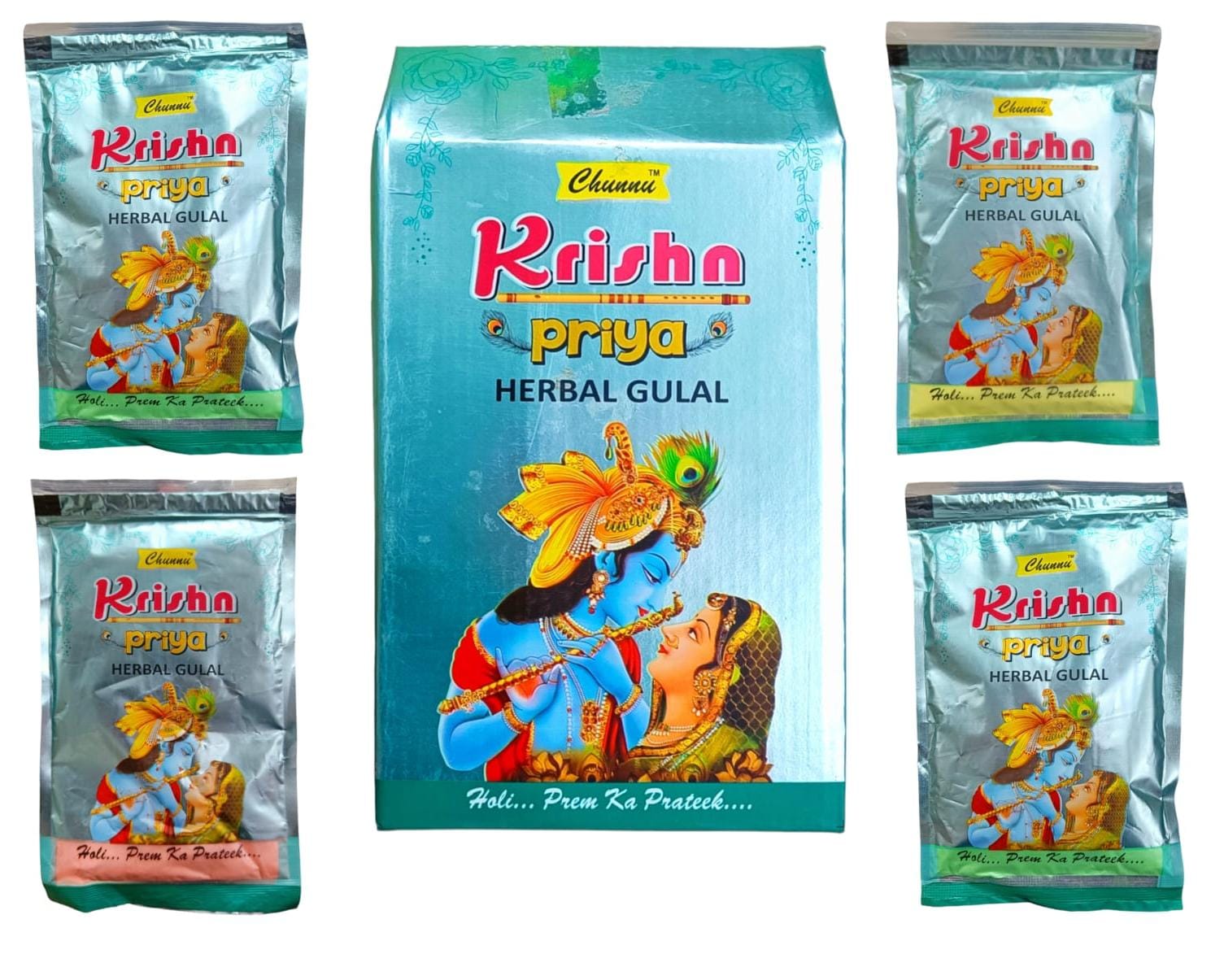 Krishna Priya Herbal Gulal Gift Pack (1 Piece Pack)