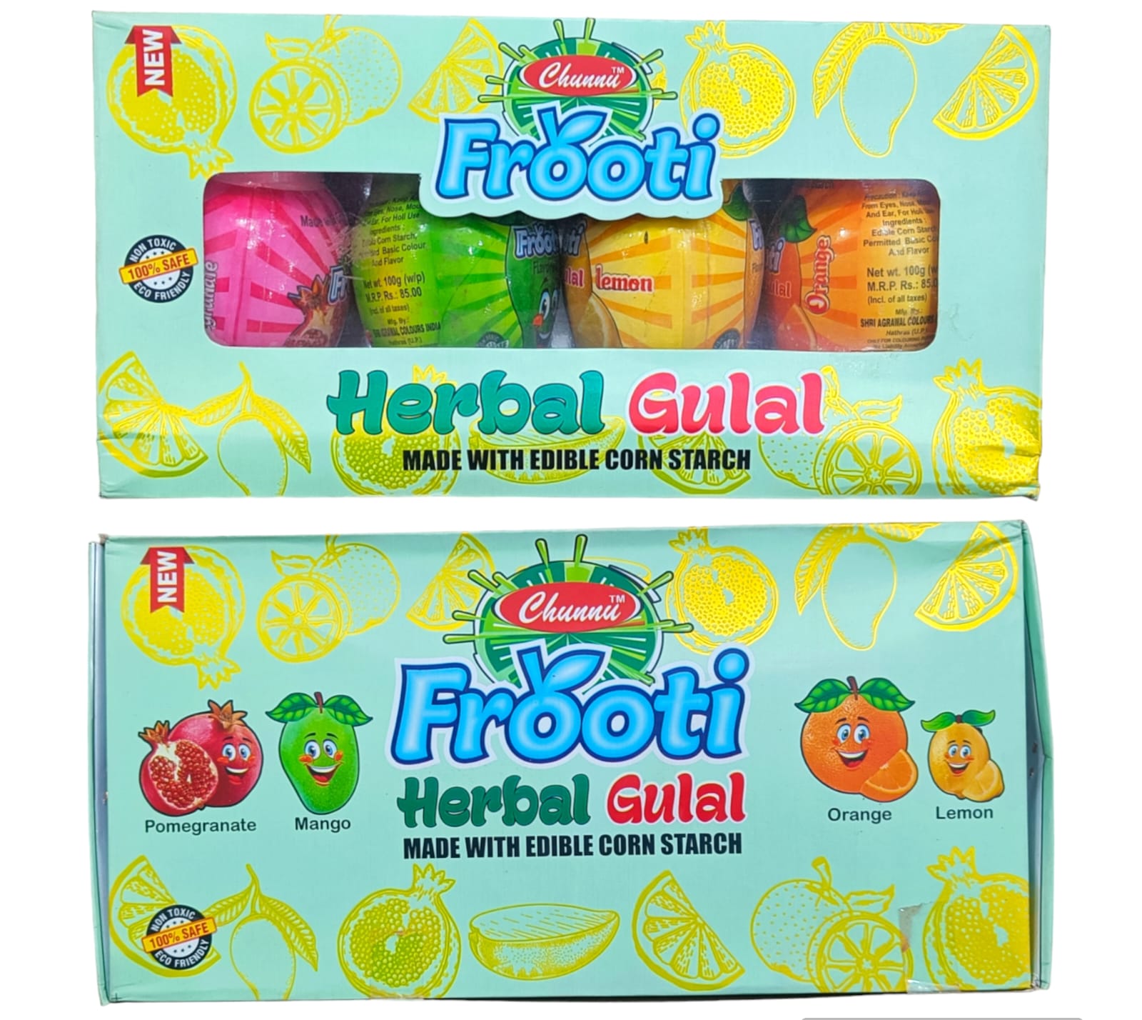 Frooti Herbal Gulal (100g Each) - (6 Box) (4 Piece pack)