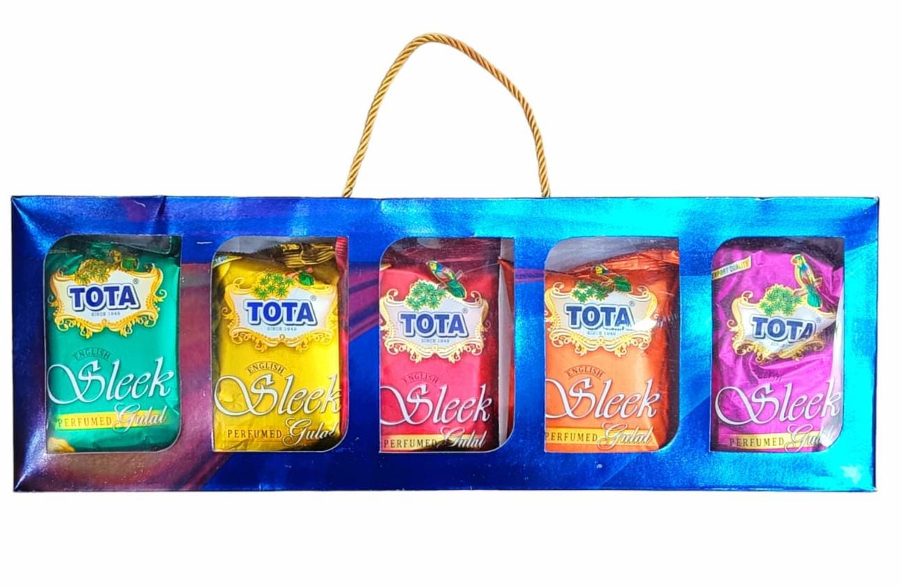 Tota Brand - Sleek Perfumed Gulal Gift Tray - (1 Tray)