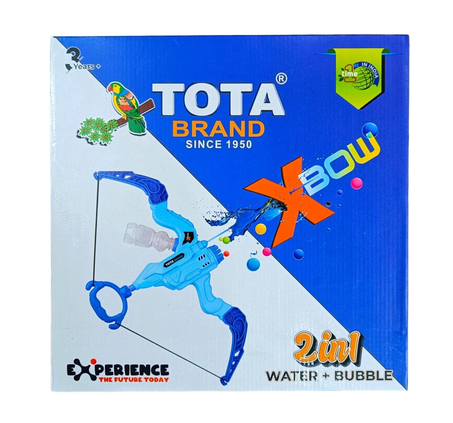 Tota Brand - Xbow 2 in 1 Water + Bubble With 4 Dibbi Colour (1 Piece Pack)