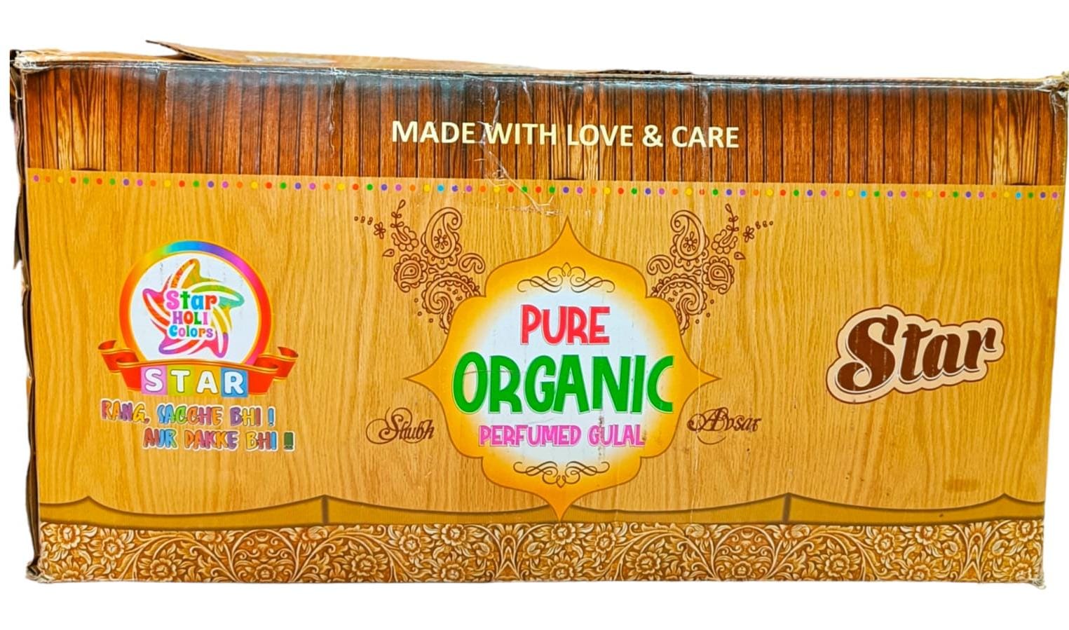 Star Pure Organic Perfumed Gulal (80g) (MRP: 50/-) - (1 Cartoon) (120 Piece Pack)