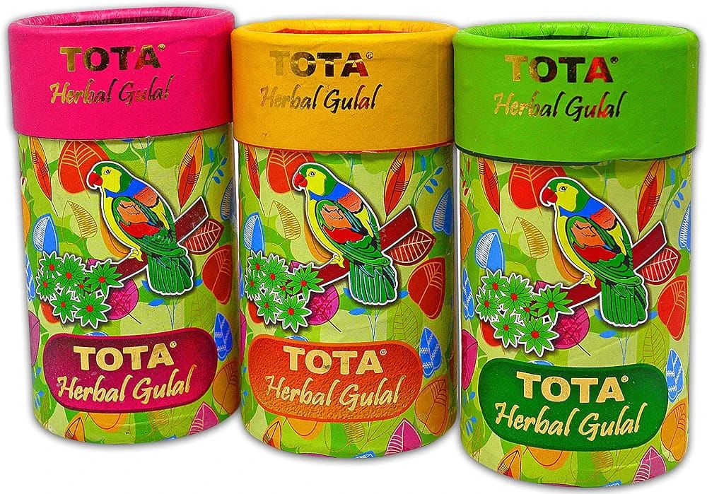 Tota Brand - Herbal Gulal Gift Pack Of 3 Gulal Box (1 Piece Pack)