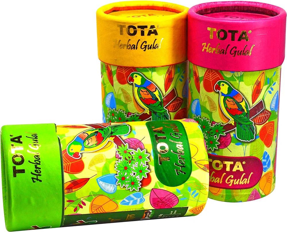 Tota Brand - Herbal Gulal Gift Pack Of 3 Gulal Box (10 Piece Pack)