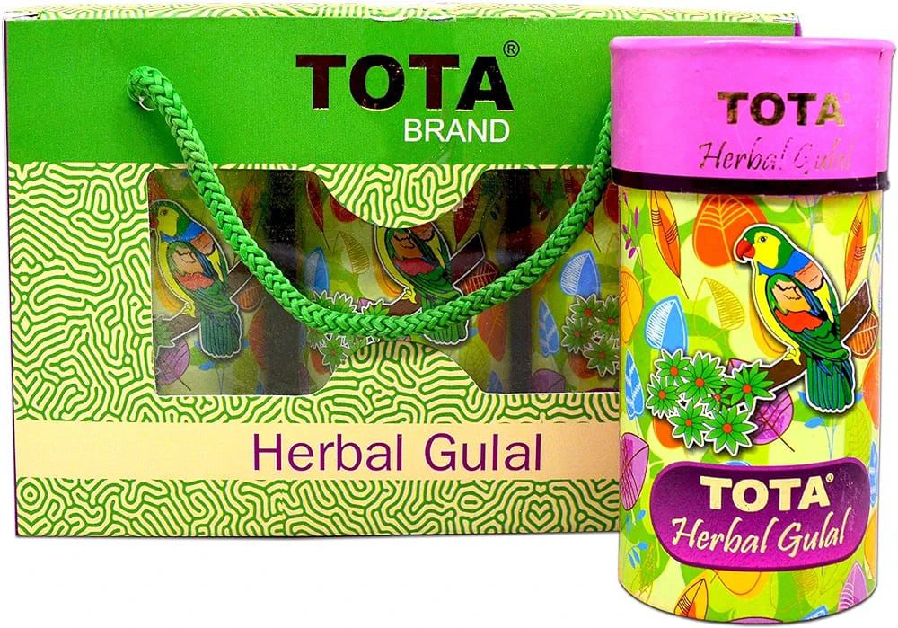 Tota Brand - Herbal Gulal Gift Pack Of 3 Gulal Box (10 Piece Pack)