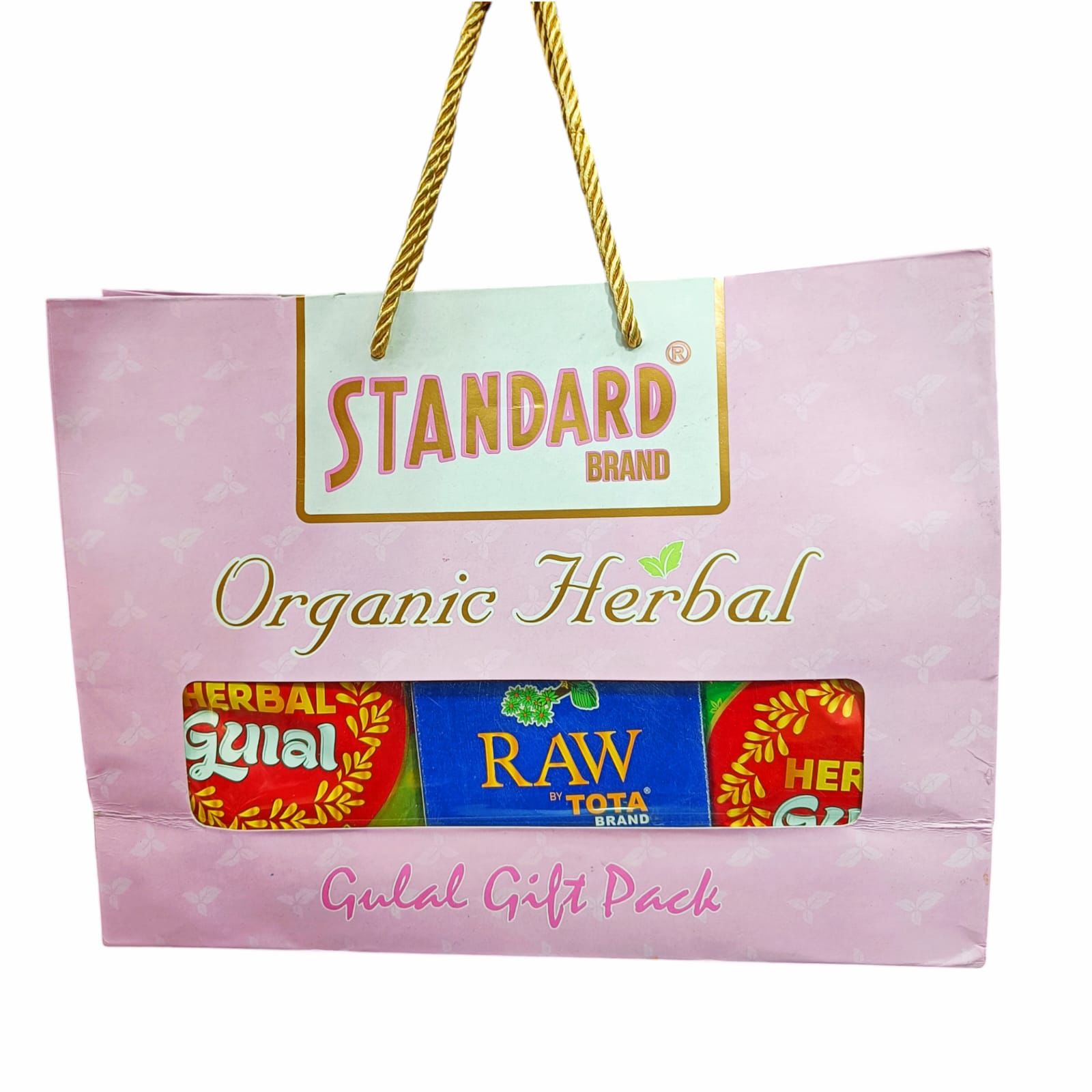 Standard Organic Herbal Gulal Gift Pack (Total 7 Pouch Inside) (1 piece Pack)