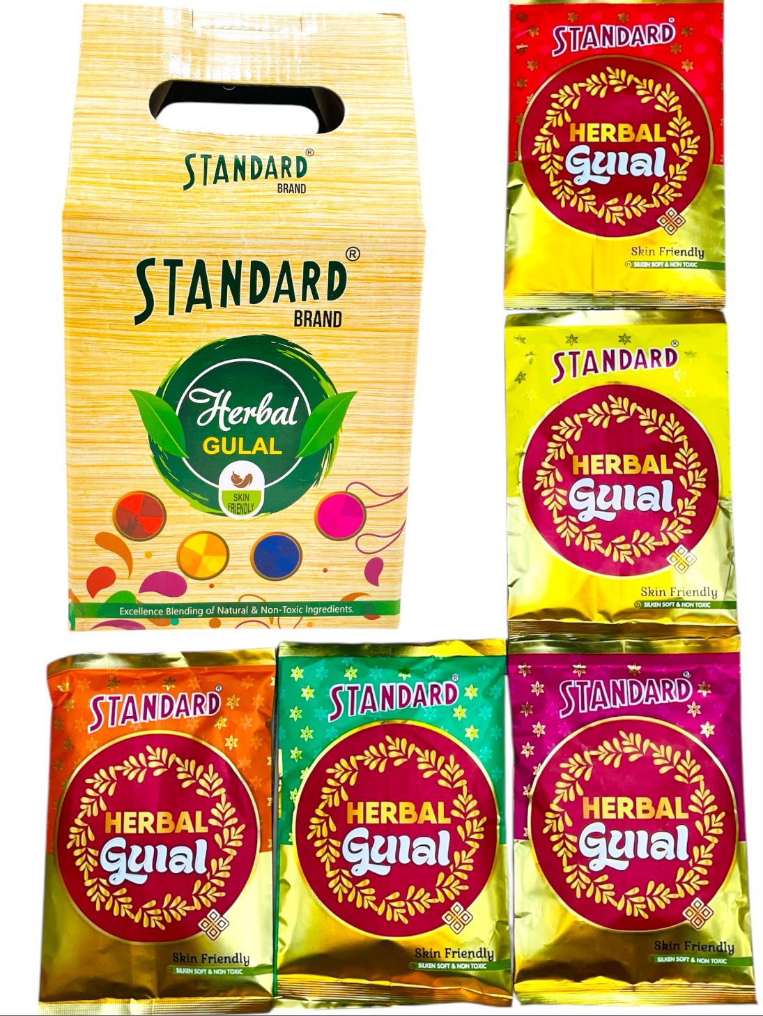 Standard Herbal Gulal Gift Pack 