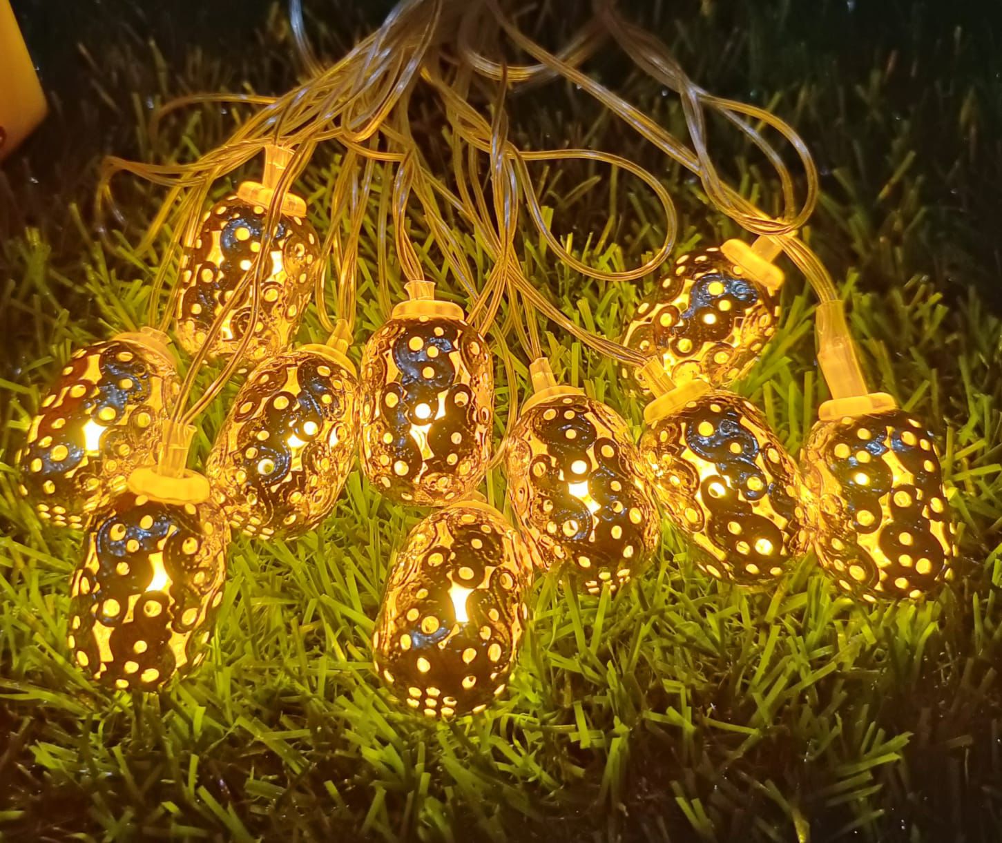 Silver Metal String Light (10 Blub)