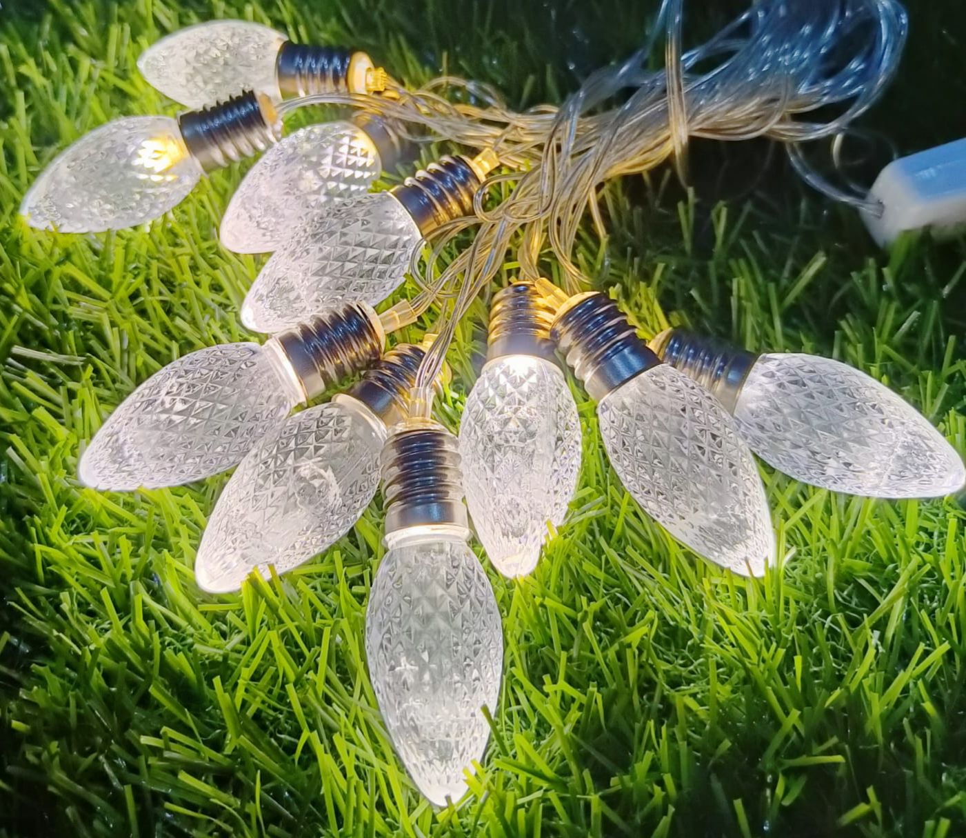 Big Holder Design Crystal Bulb String Light (10 Bulb)