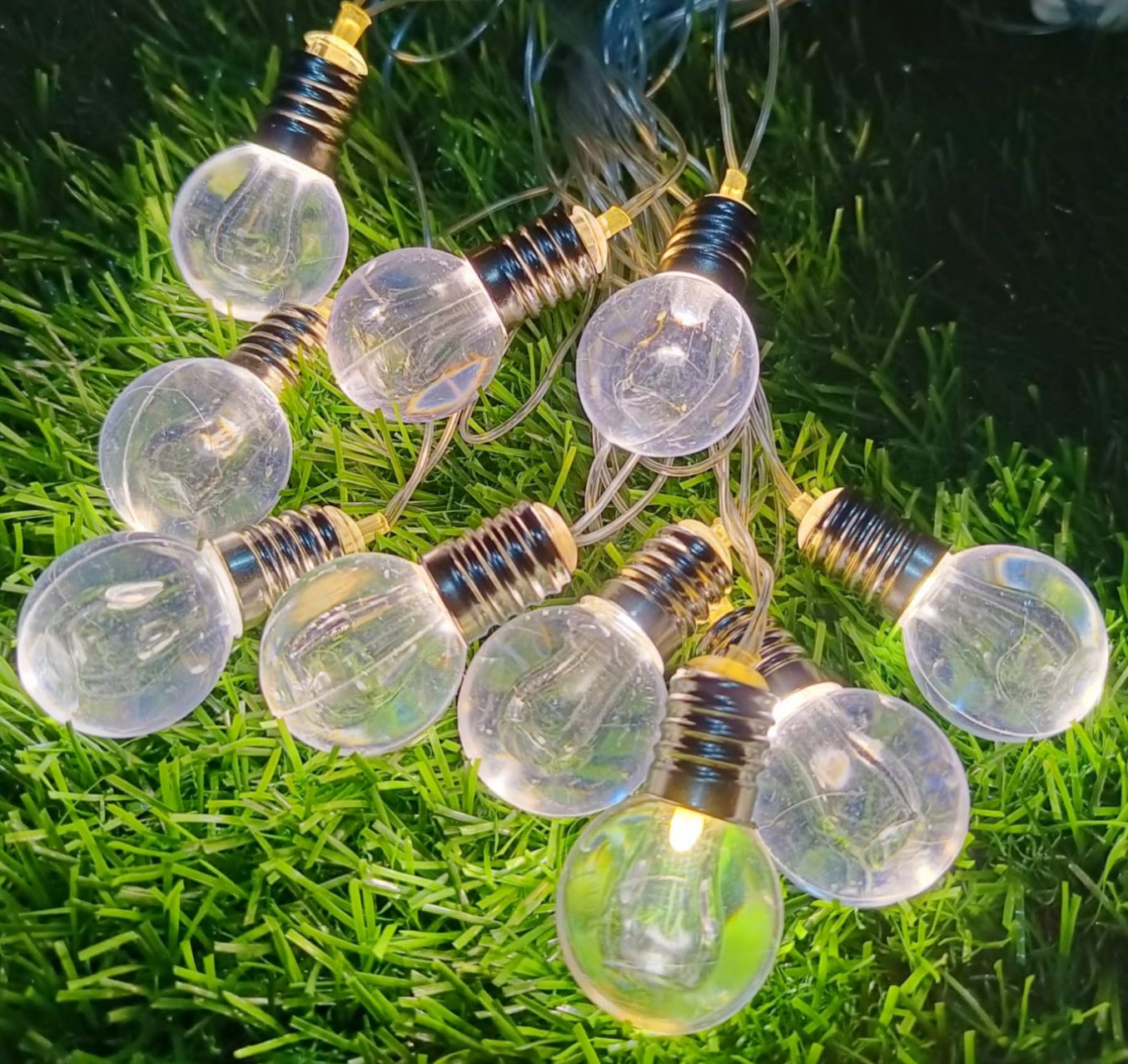 Big Holder Design Crystal Bulb String Light (10 Bulb)