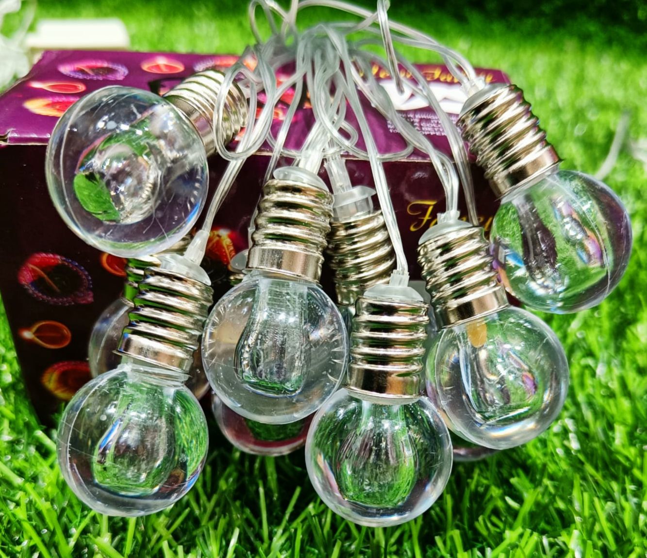 Big Holder Design Crystal Bulb String Light (10 Bulb)
