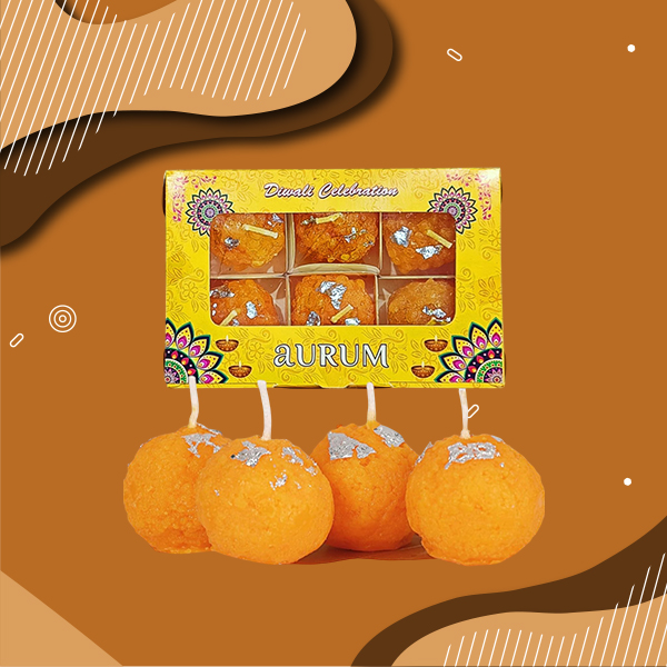 Laddu Candle Pack of 6 Piece