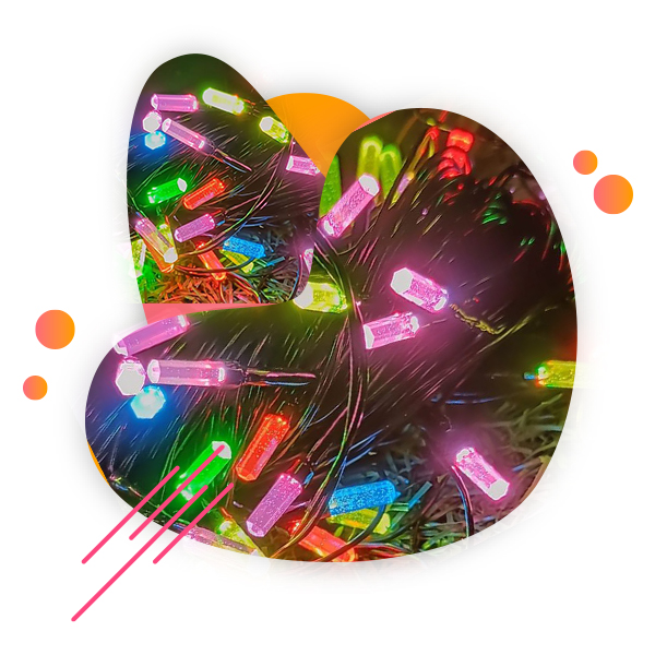 45M Multicolour Diamond String Light 160 Bulb (Print 70M)