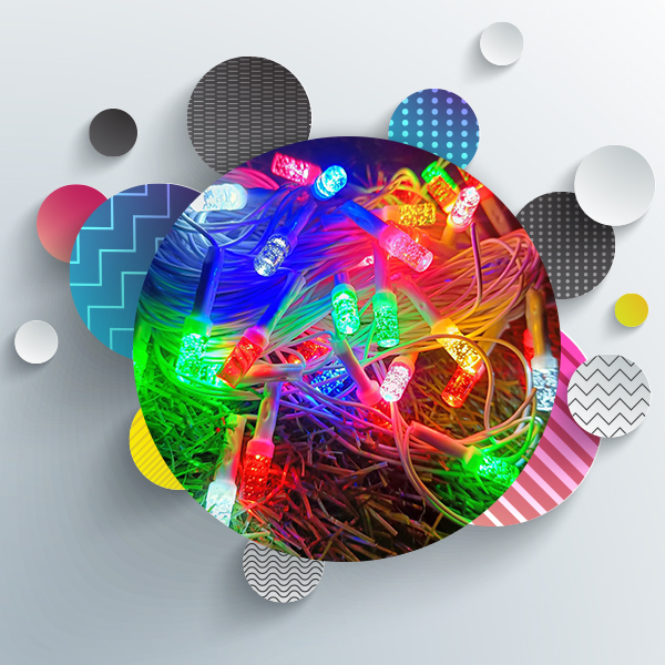 12M Multicolour Temple String Light 22 Bulb (Print 15M)