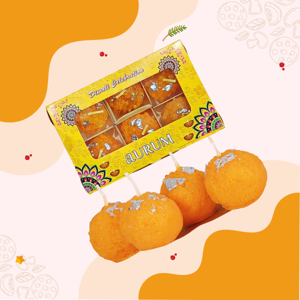 Laddu Candle Pack of 6 Piece