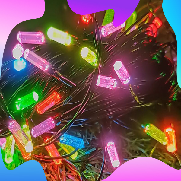 45M Multicolour Diamond String Light 160 Bulb (Print 70M)
