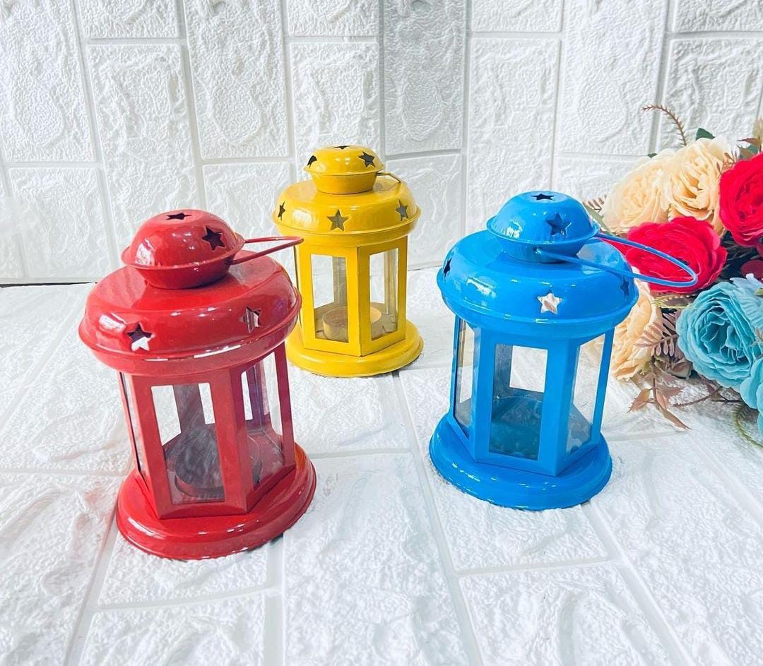 Metal Star Hanging Lantern (1 Piece Pack)